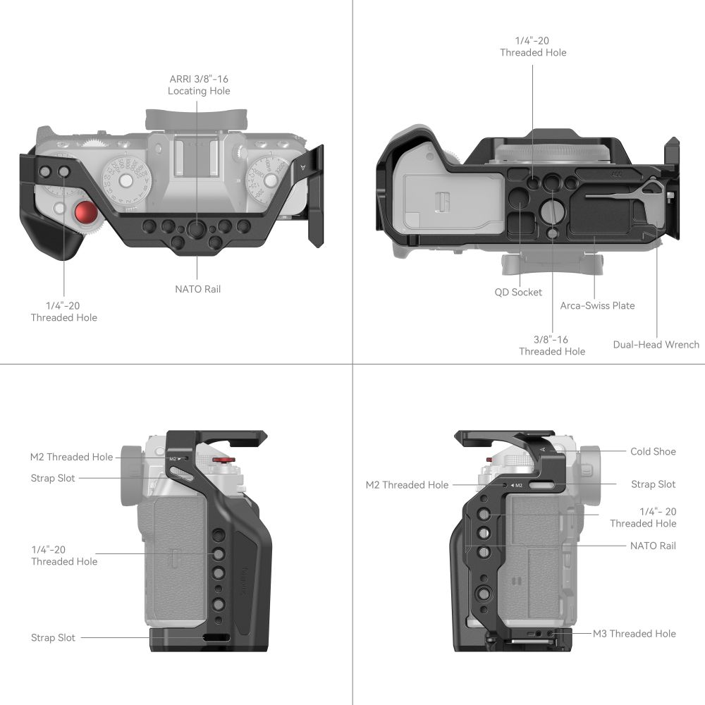 SmallRig Multifunkcionalni kavez za Fujifilm X-T5 4135 - 2